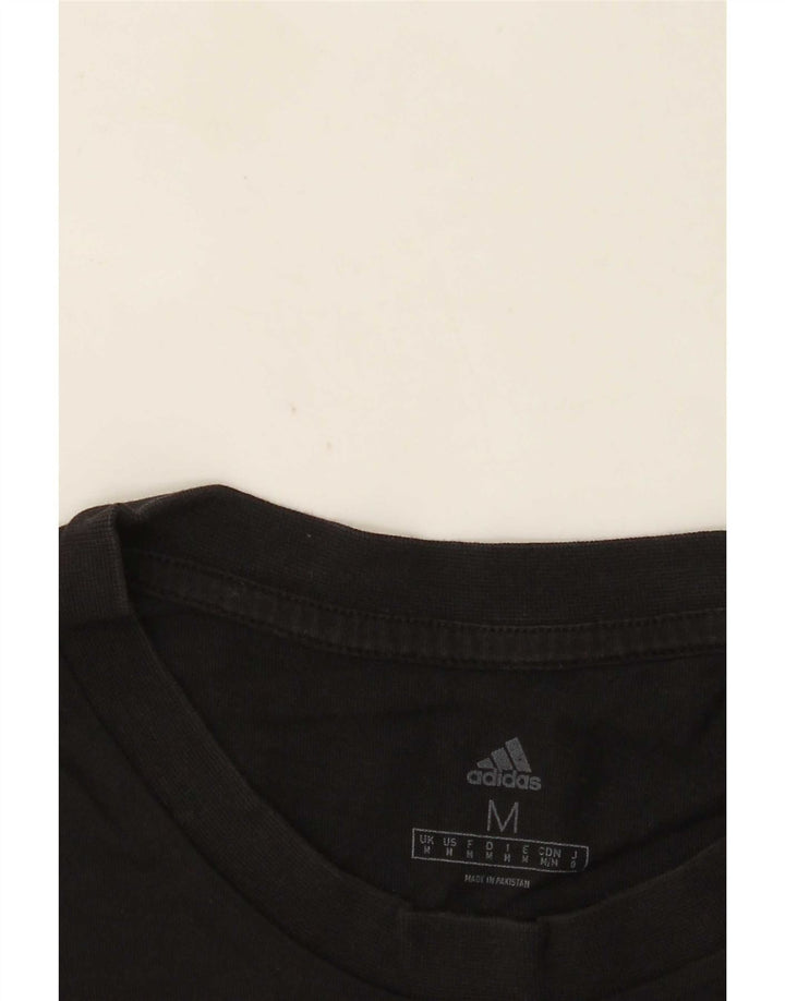 Maglietta grafica Adidas Regular da uomo, media, nera
