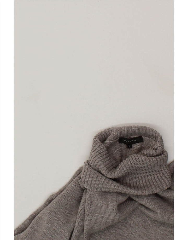 FRENCH CONNECTION Womens Roll Neck Jumper Sweater UK 16 Large Grey Vintage French Connection and Second-Hand French Connection from Messina Hembry 