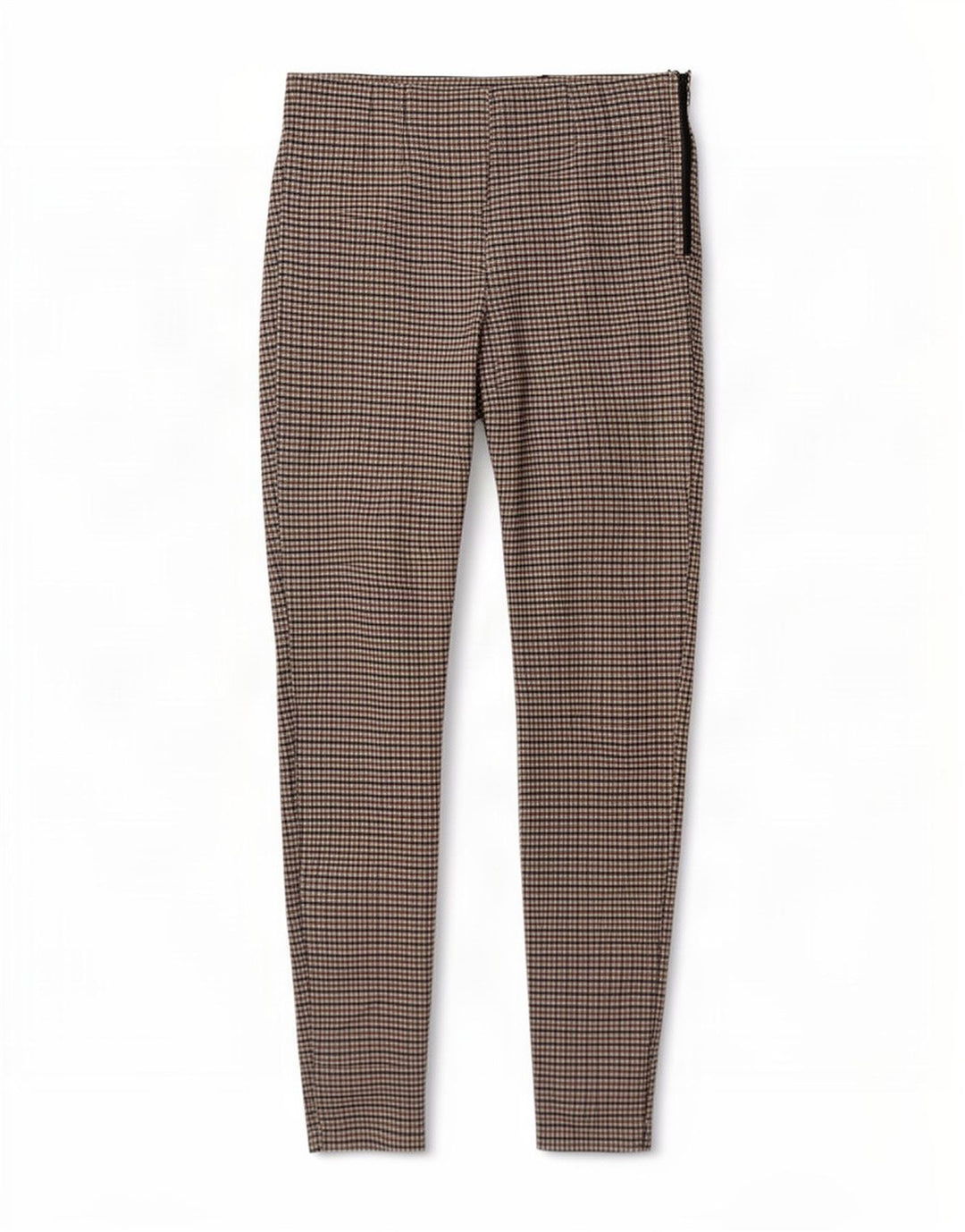 Leggings Zara da donna UK 12 a quadretti marrone medio