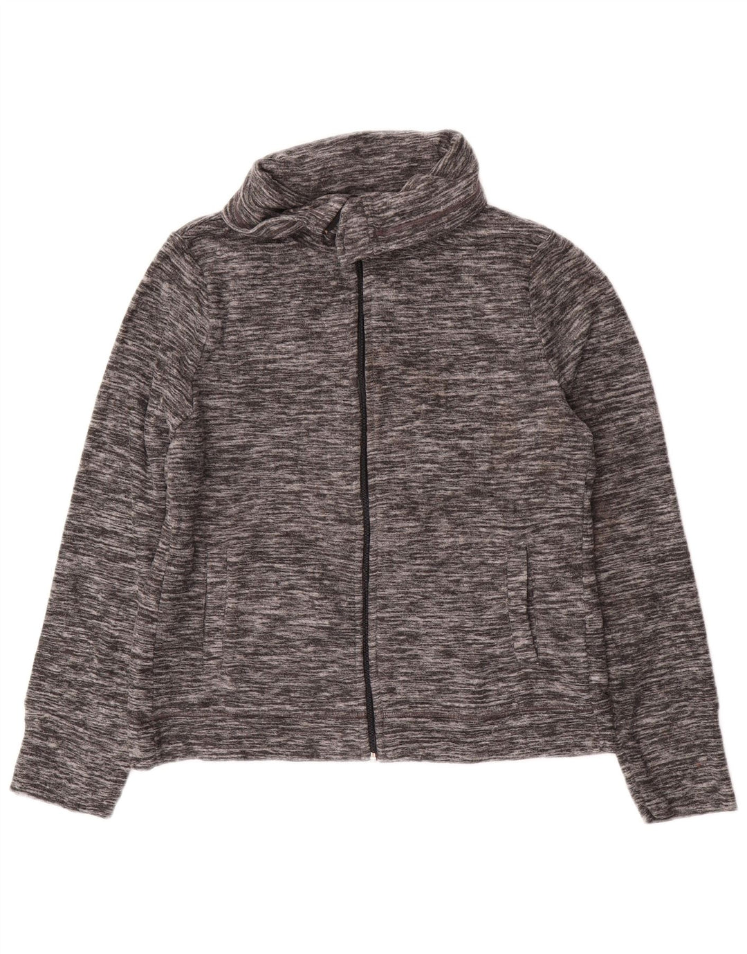 CALVIN KLEIN Giacca in pile da donna Performance UK 14 Grigio medio chiazzato