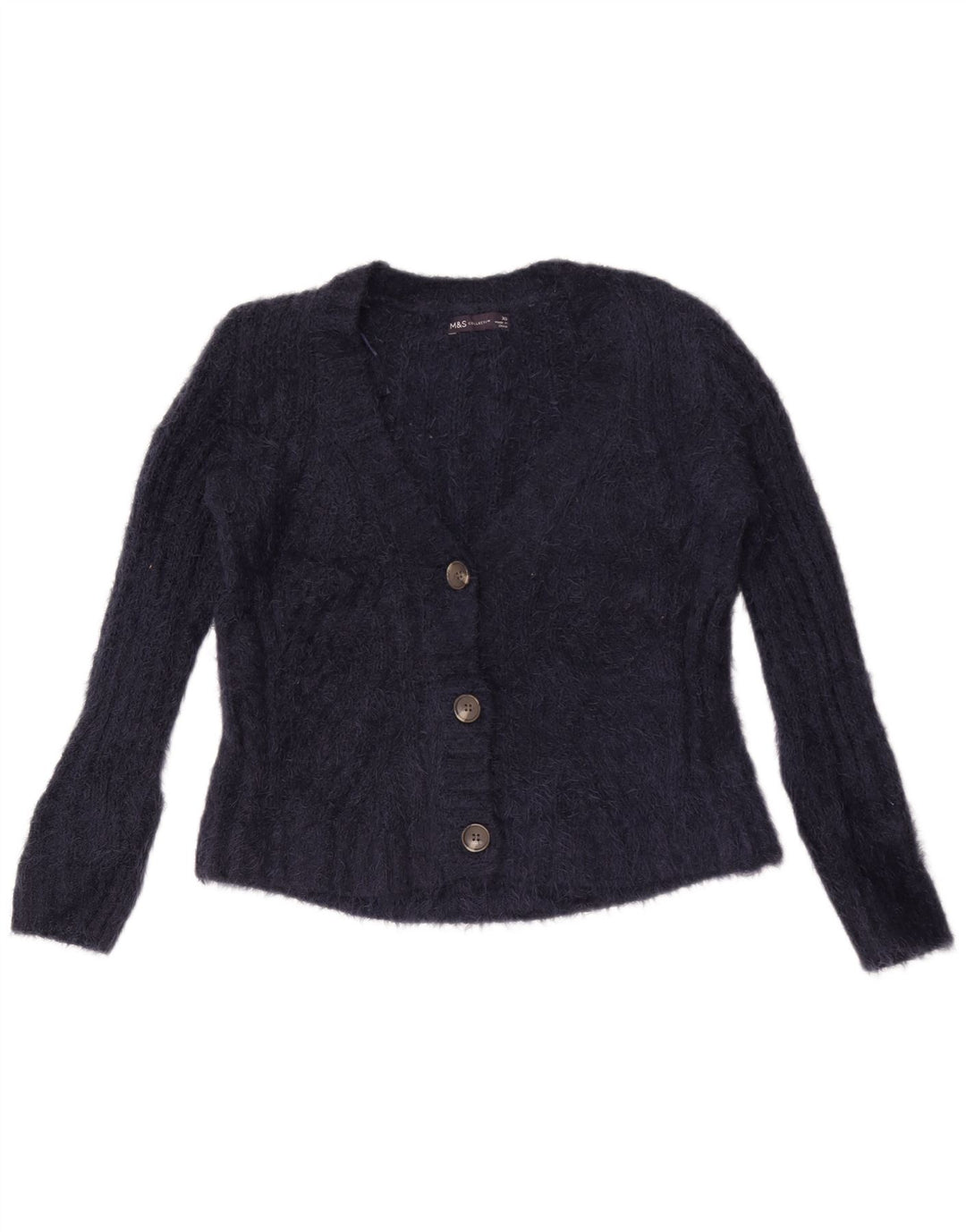 Maglione cardigan oversize da donna Marks & Spencer UK 6 XS Blu navy