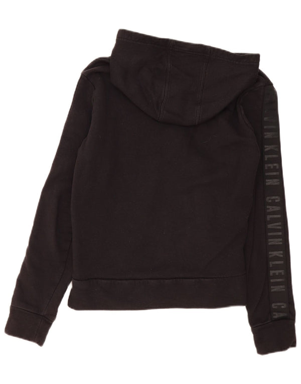 Maglione con cappuccio e zip Calvin Klein da donna Performance UK 14 medio nero
