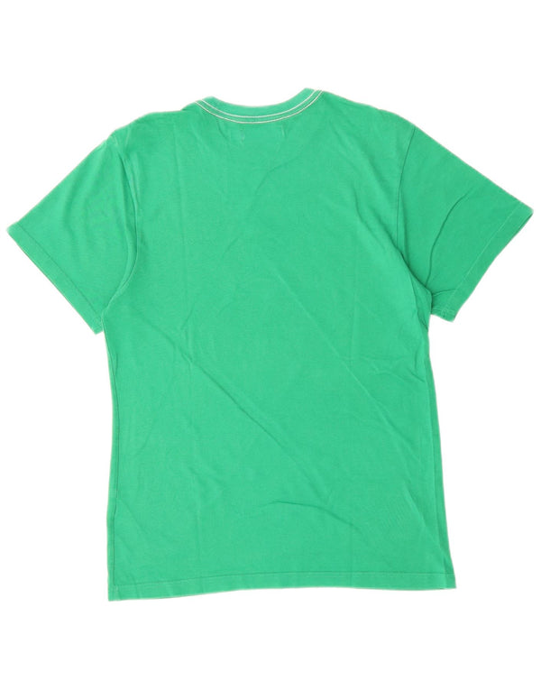 T-shirt grafica da uomo Adidas Top piccola in cotone verde