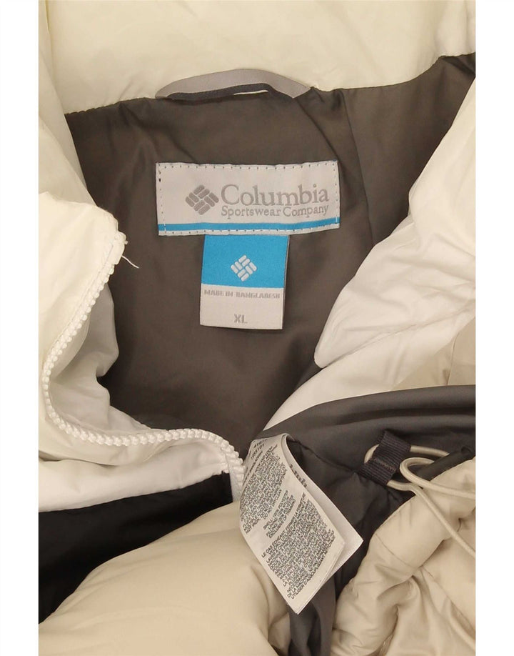 Giacca imbottita da uomo Columbia UK 42 XL Poliestere color block beige