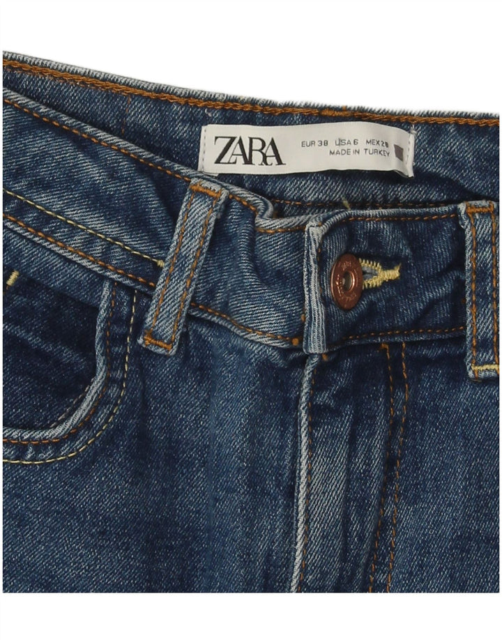 Jeans slim da donna ZARA EU 38 Small W28 L27 Blu