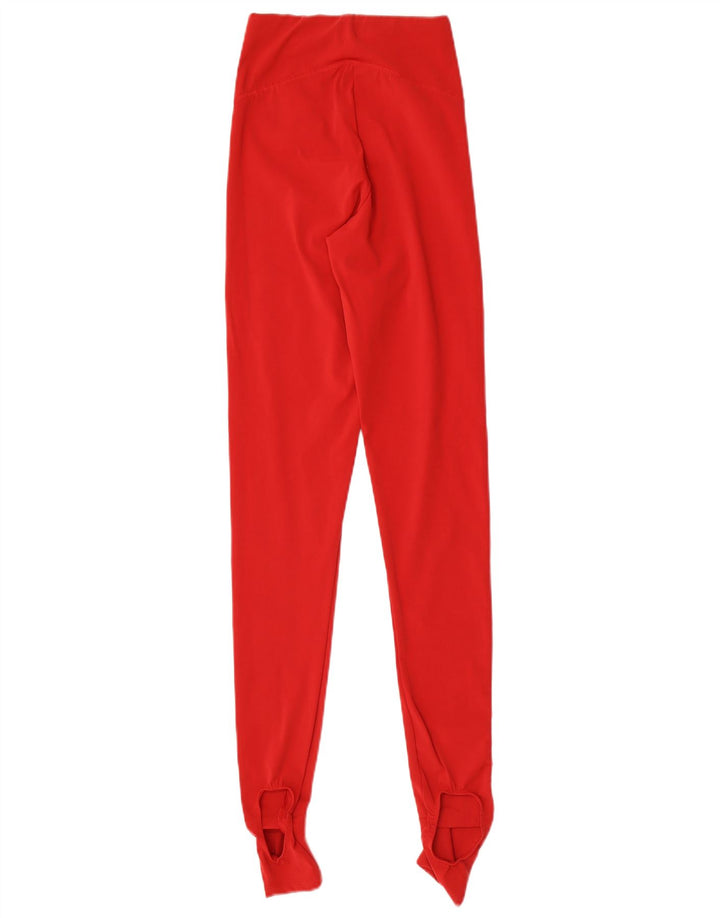 Leggings con staffa Zara da donna UK 8 piccoli rossi