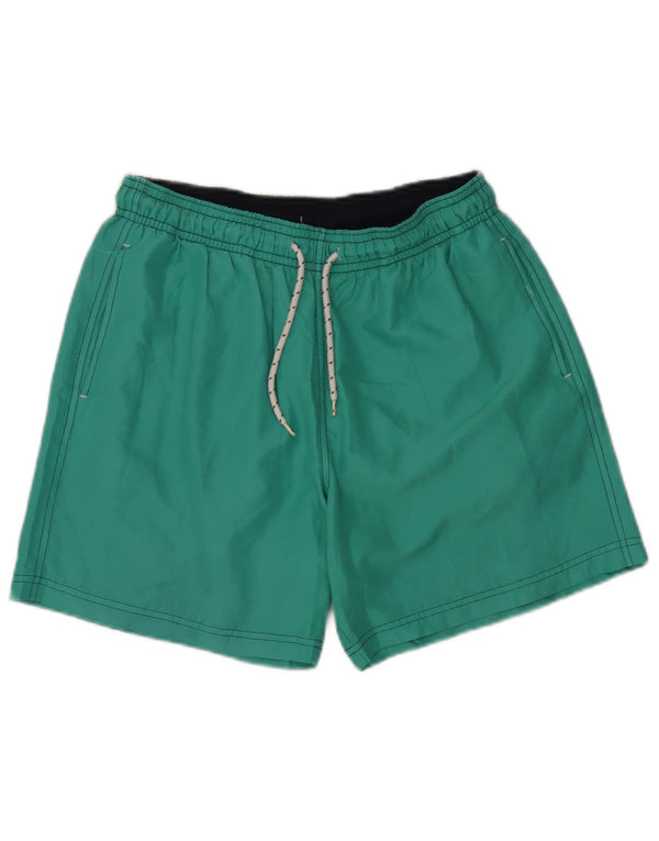 Marks & Spencer Mens Blue Harbour Swimming Shorts Medium Green Polyester