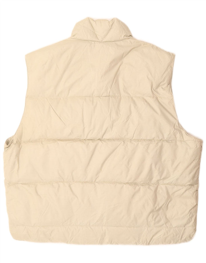 Gilet imbottito da uomo per velieri MURPHY & NYE UK 40 grande in poliammide bianco sporco