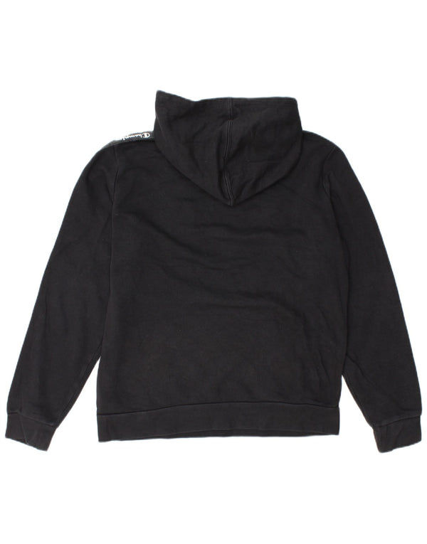 Felpa con cappuccio grafica Champion da ragazzo 15-16 anni 2XL Colorblock nero