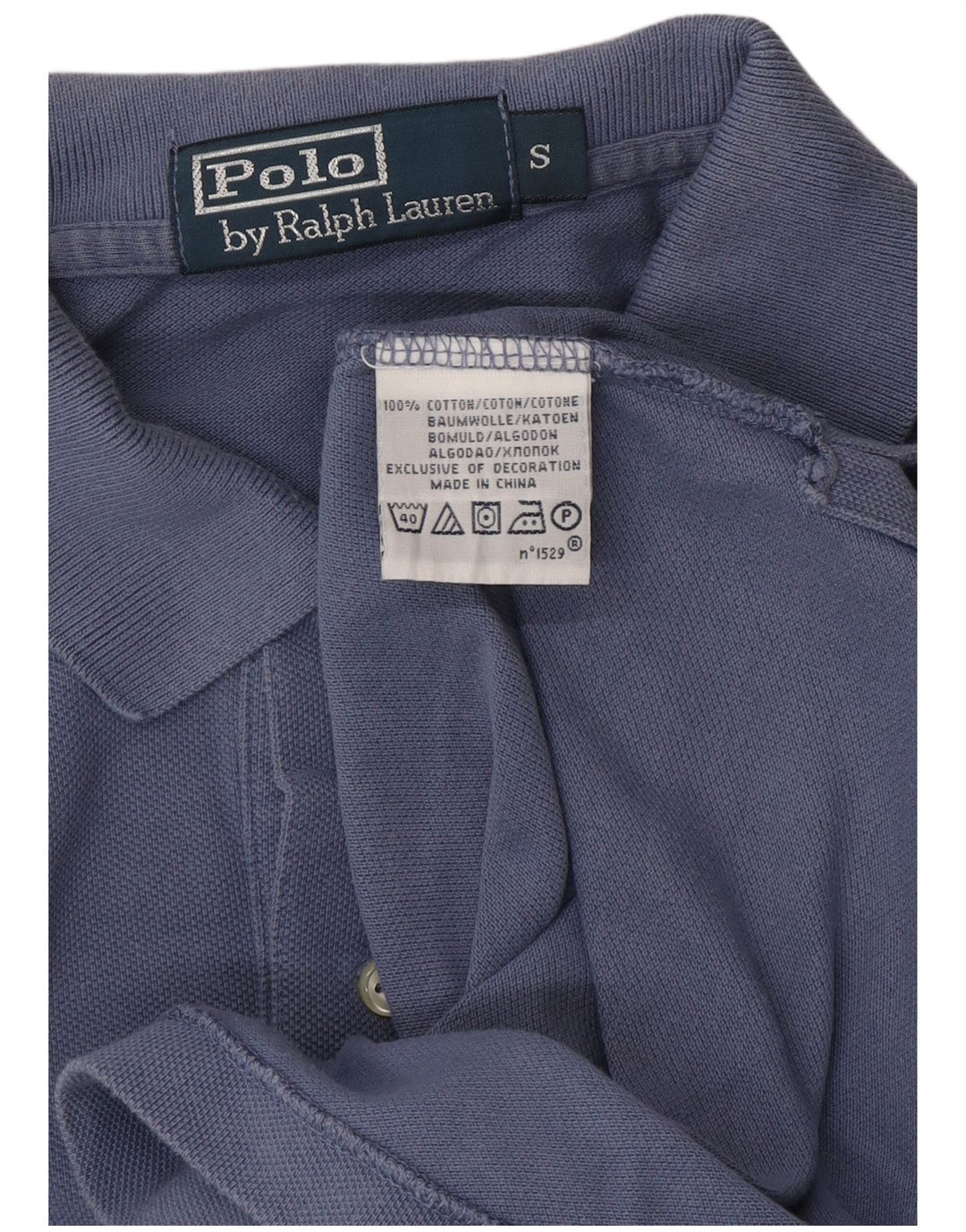 POLO RALPH LAUREN Polo Uomo Piccola Blu Cotone