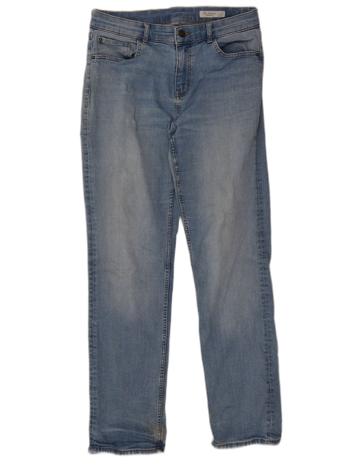Jeans dritti Marks & Spencer da donna The Sienna UK 14 medio W30 L29 blu