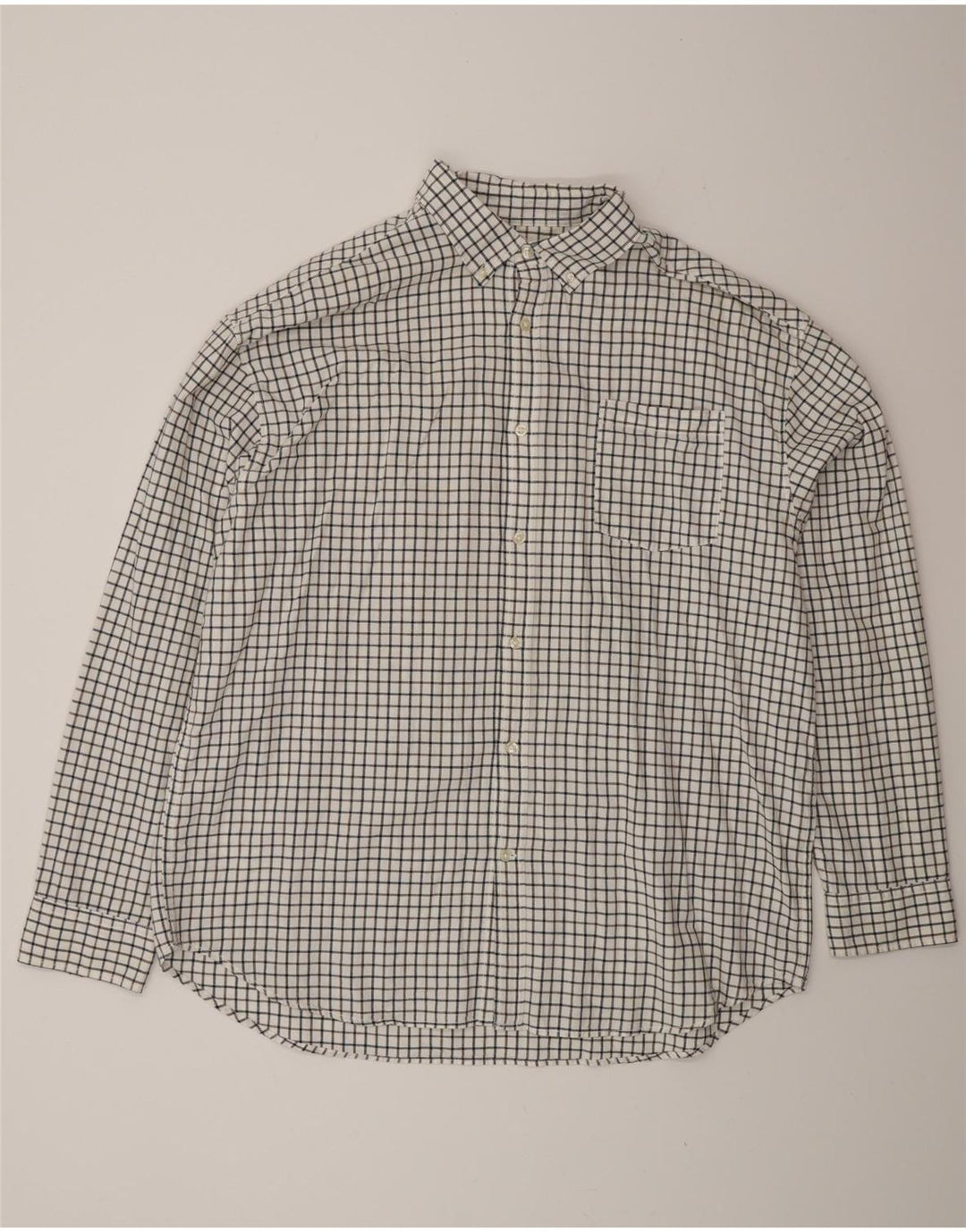 Camicia da uomo Jack & Jones 2XL cotone a quadretti bianco