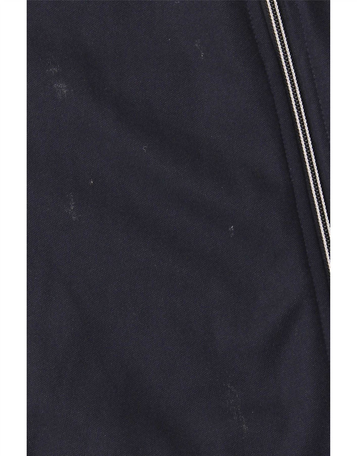 Giacca da ginnastica da uomo Adidas, giacca media, in cotone blu navy