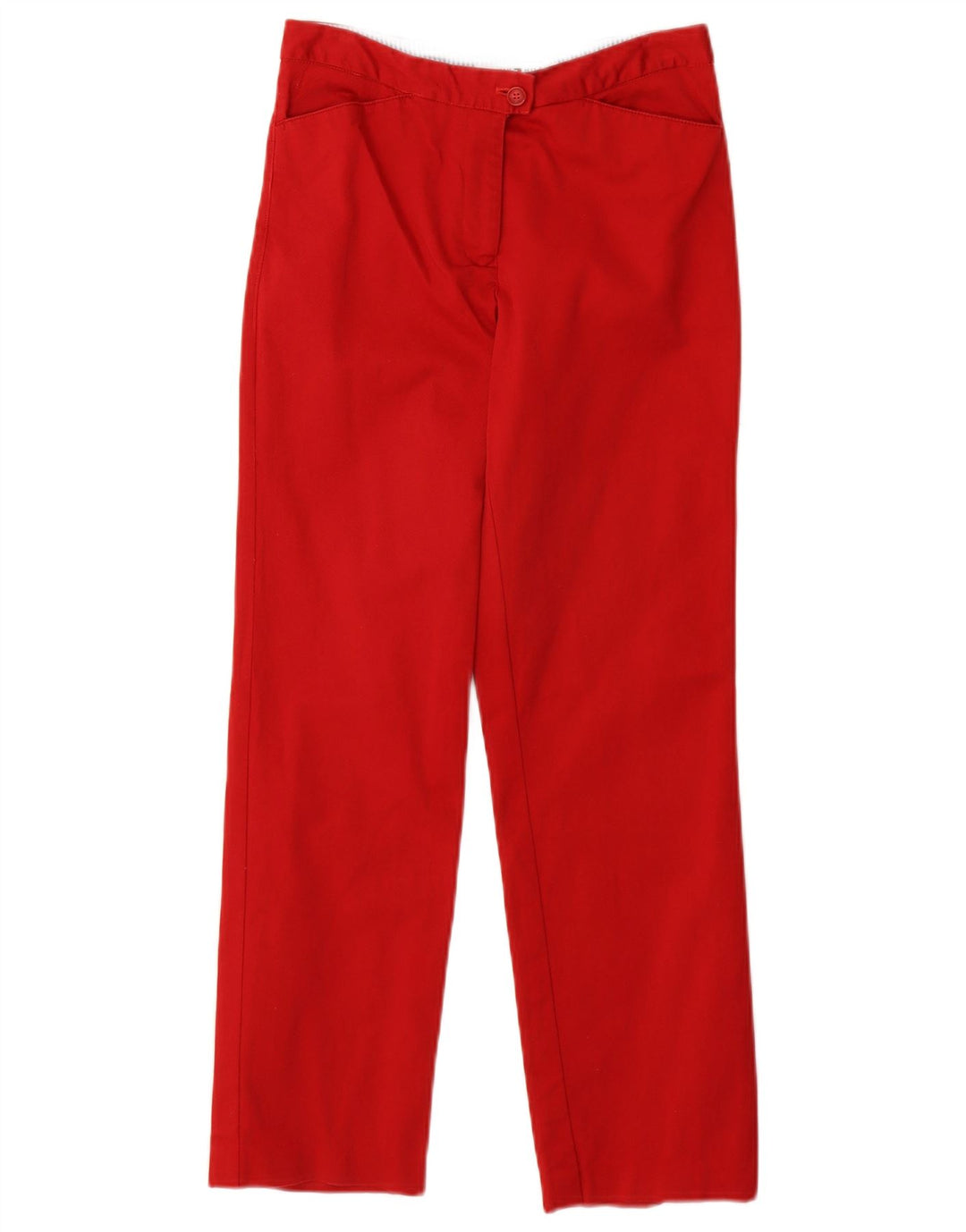 TOMMY HILFIGER Pantaloni casual dritti da donna W25 L27 Cotone rosso