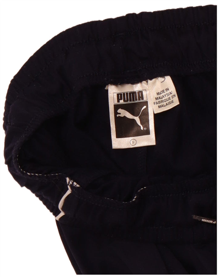 Pantaloni da tuta svasati da donna Puma UK 8 Small Blu Navy