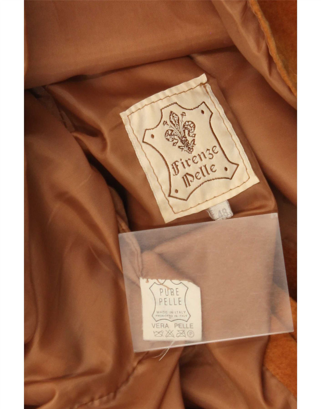 Giacca vintage da donna in pelle scamosciata IT 48 XL in pelle beige