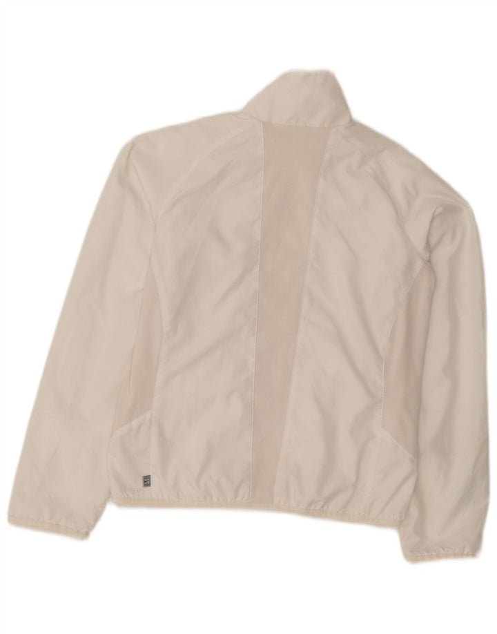 Giacca da tuta da donna NIKE UK 14 poliestere bianco medio