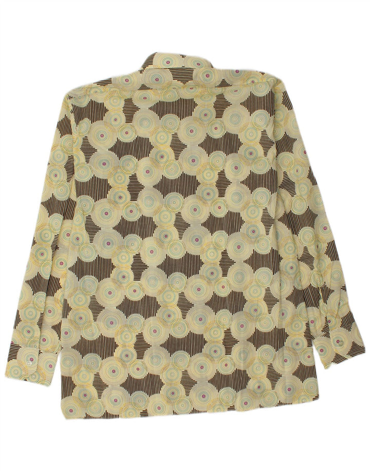 Camicia da uomo Don Carlos taglia 41 Poliestere geometrico beige medio