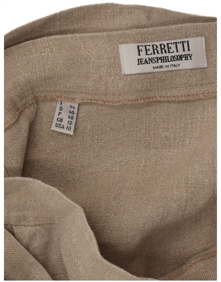 Gonna avvolgente Ferretti Jeans Philosophy da donna UK 12 media W29 Beige