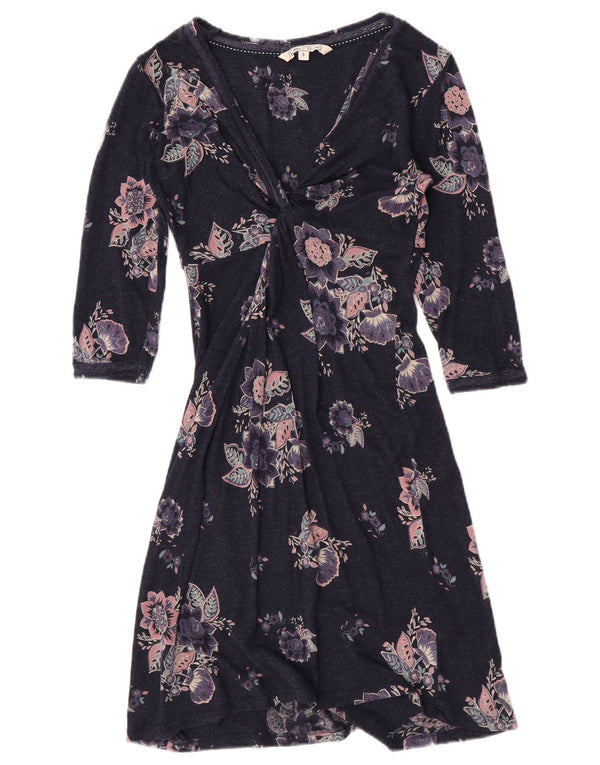 Abito avvolgente da donna Fat Face UK 8 Piccolo in viscosa floreale blu navy