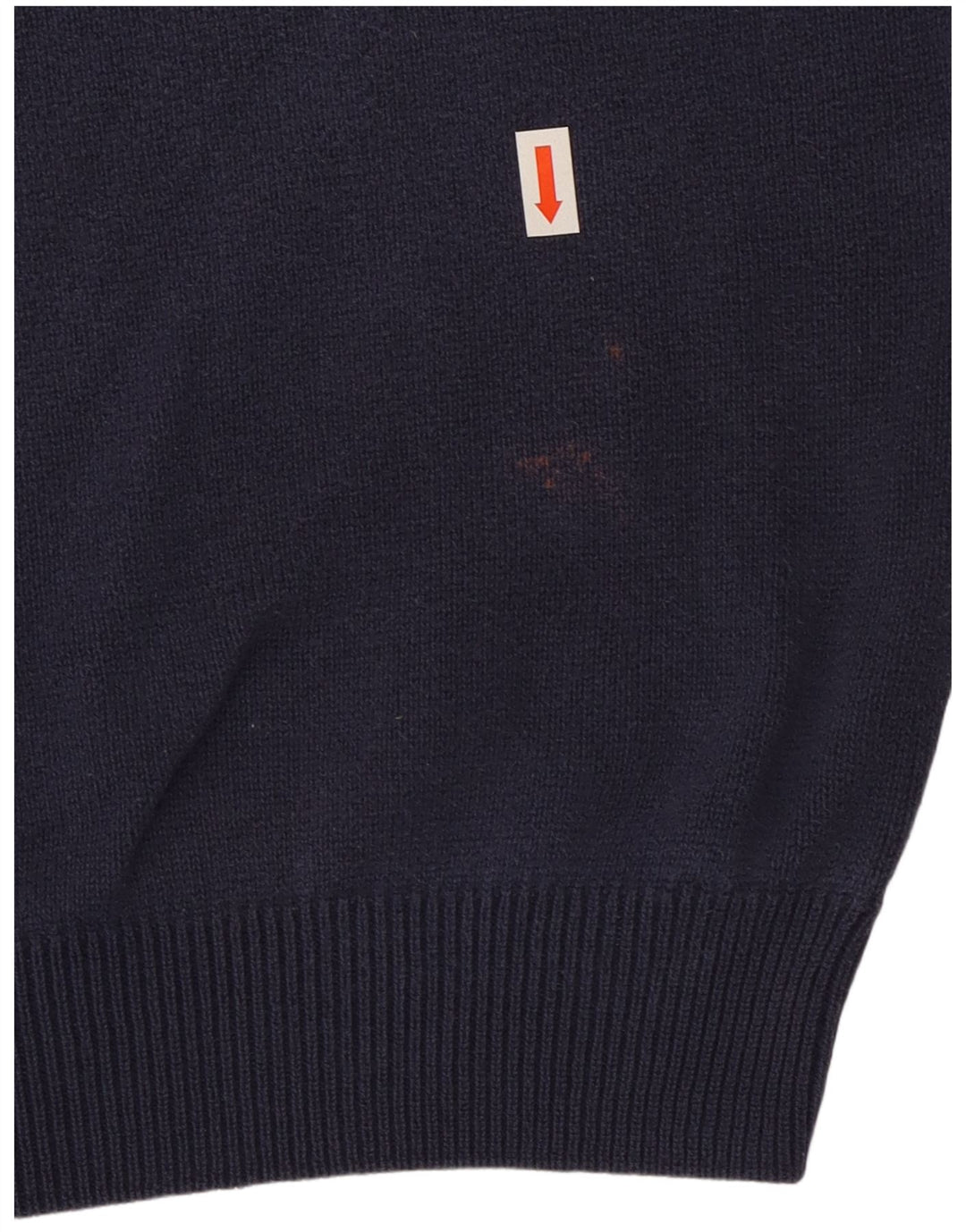 Maglione da uomo Marks & Spencer vestibilità regolare con scollo a V grande blu navy