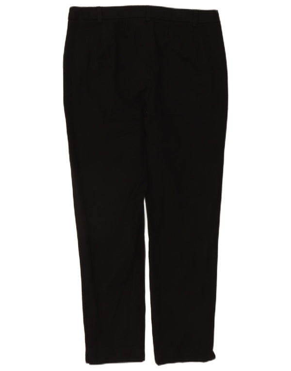 Pantaloni casual dritti da donna Marks & Spencer UK 12 medi W30 L26 neri