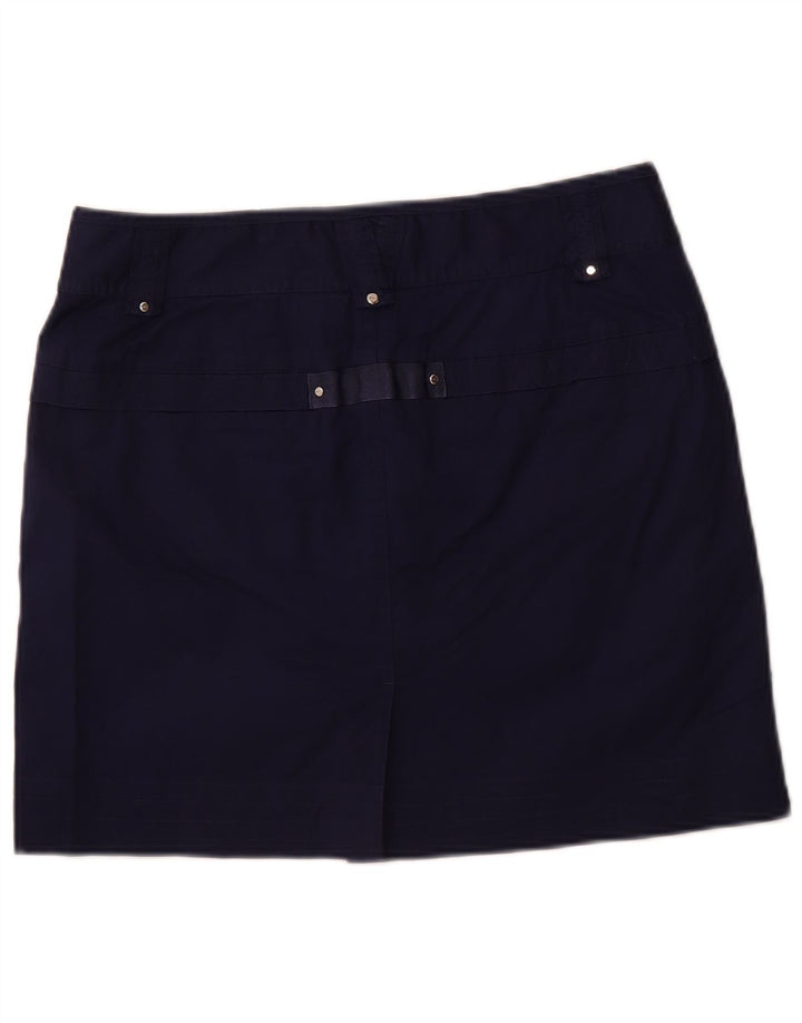 RALPH LAUREN Gonna pantalone da donna US 10 grande in cotone blu navy