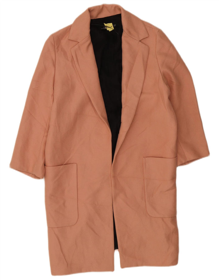 Giacca blazer aperta oversize da donna Zara UK 6 XS poliestere rosa