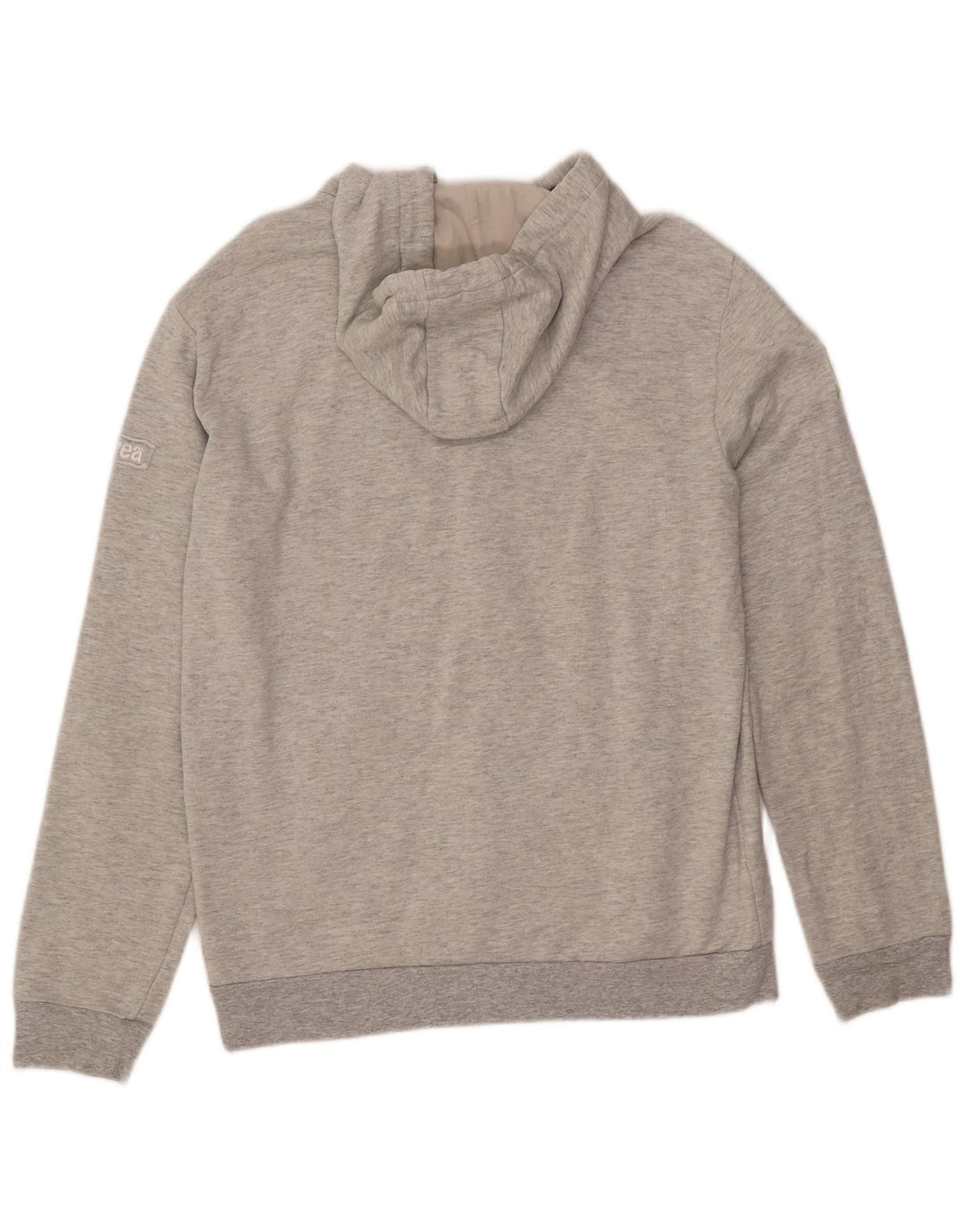Felpa con cappuccio e zip da donna ERREA XL in cotone grigio