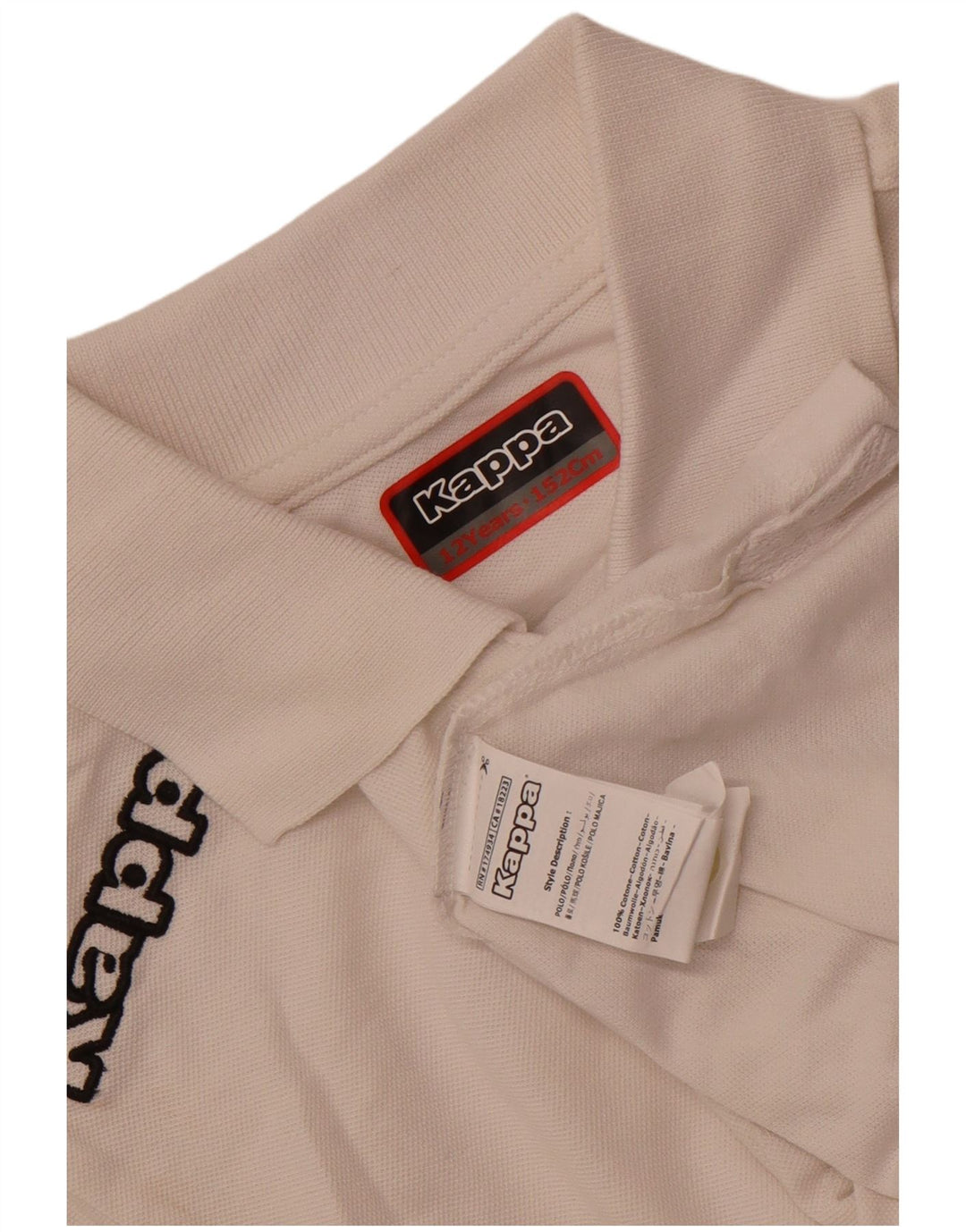 Polo Kappa Bambino ACD Solignano 11-12 Anni Cotone Bianco