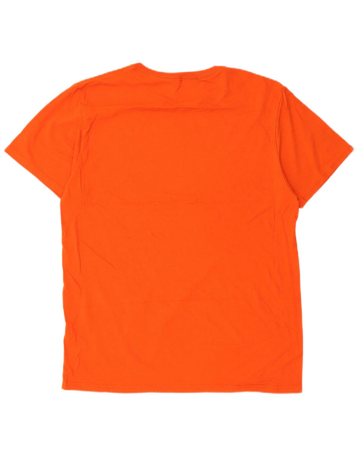 T-shirt da uomo Russell Athletic Top in cotone arancione medio