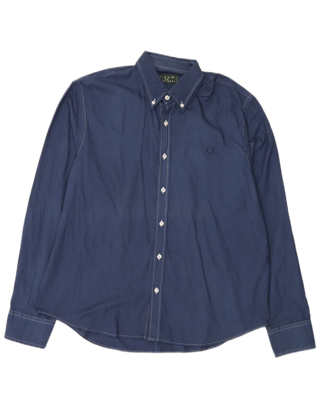 Camicia slim fit da uomo Fred Perry 2XL cotone blu navy