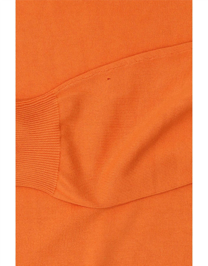Maglione maglione girocollo da uomo Kappa XL in cotone arancione