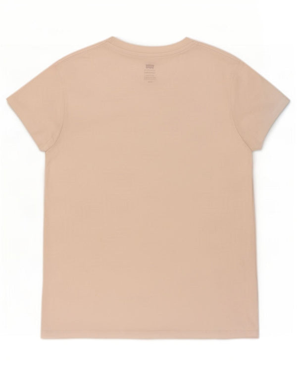 T-shirt da donna Levi's Top UK 14 grande cotone bianco