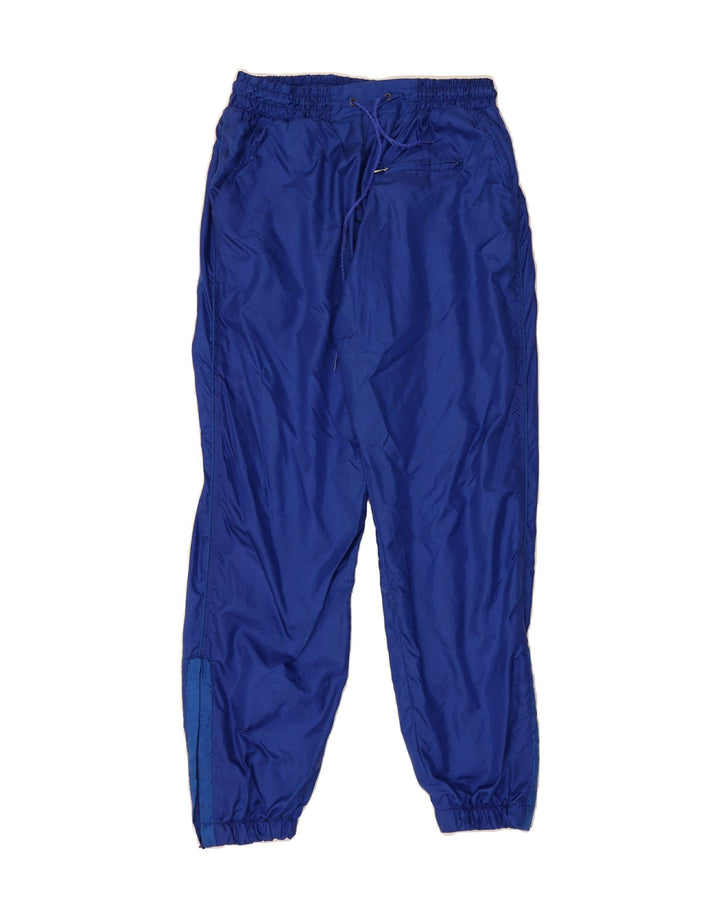 VINTAGE Mens Tracksuit Trousers Joggers Small  Blue Polyamide Vintage Vintage and Second-Hand Vintage from Messina Hembry 
