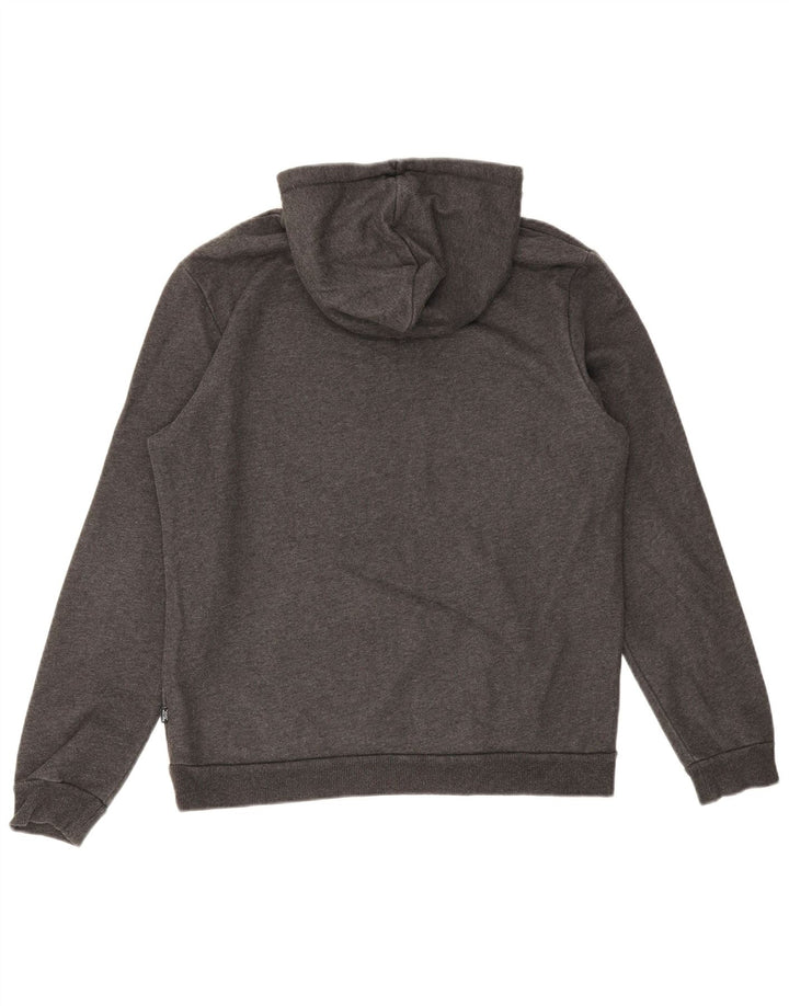 Felpa con cappuccio grafica PUMA da uomo in cotone grigio medio