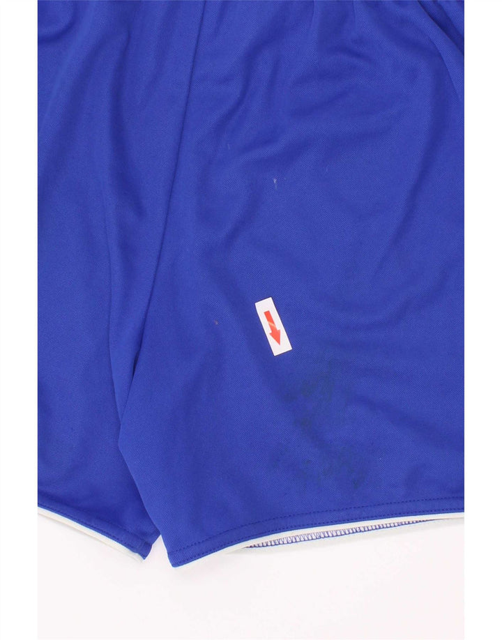 Pantaloncini sportivi Adidas Climalite da ragazzo 9-10 anni in poliestere blu