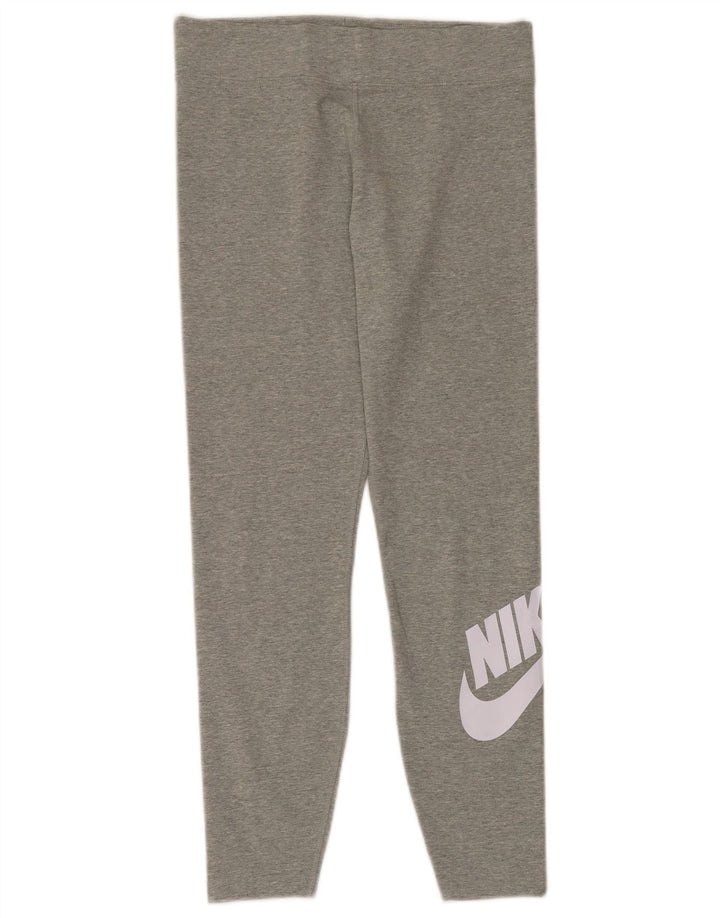 Leggings grafici da donna Nike UK 14 grande cotone grigio