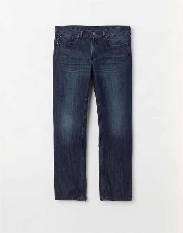 Levi's Uomo 559 Jeans dritti dalla vestibilità rilassata W34 L32 Cotone blu navy