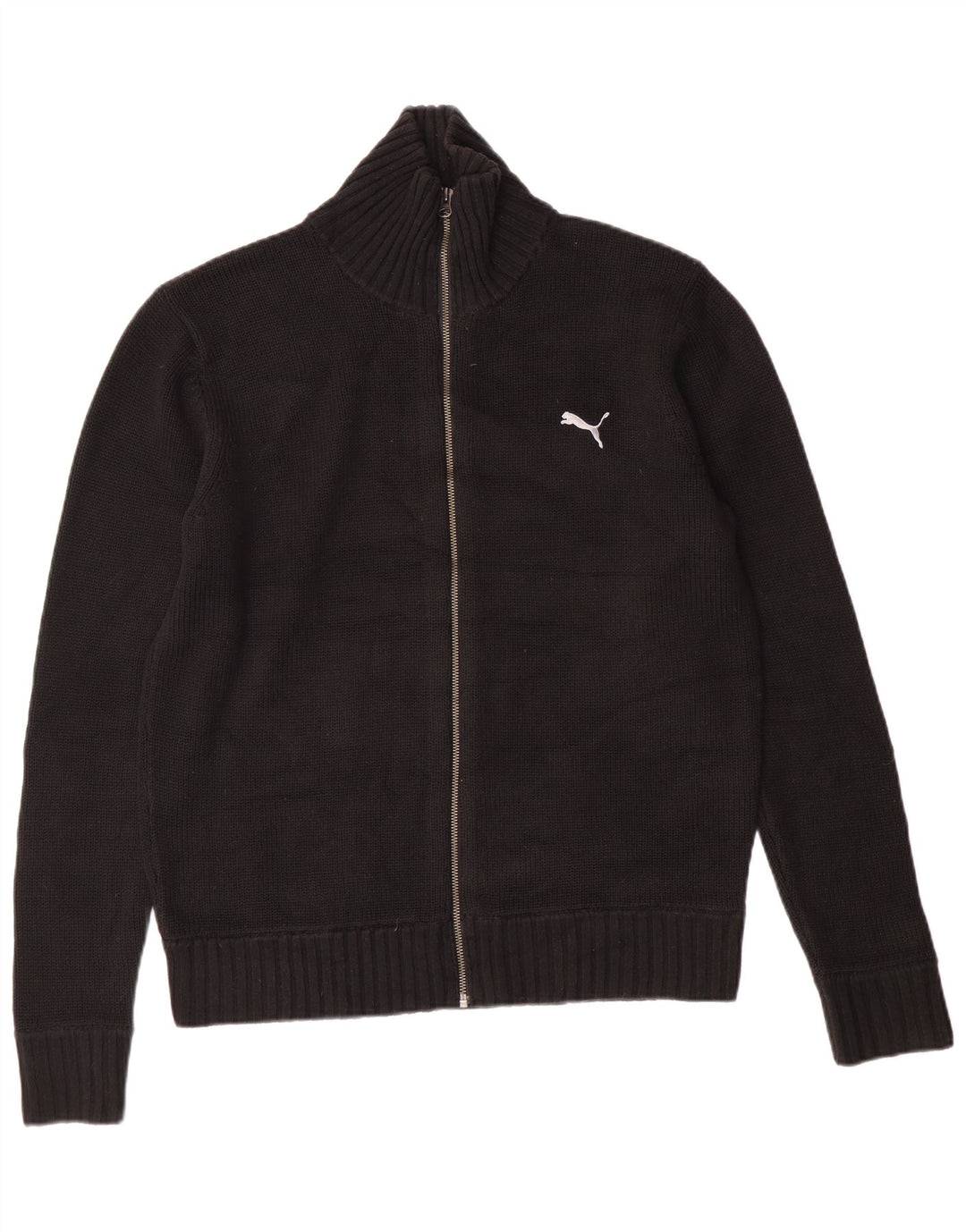 Maglione cardigan da uomo Puma grande acrilico nero