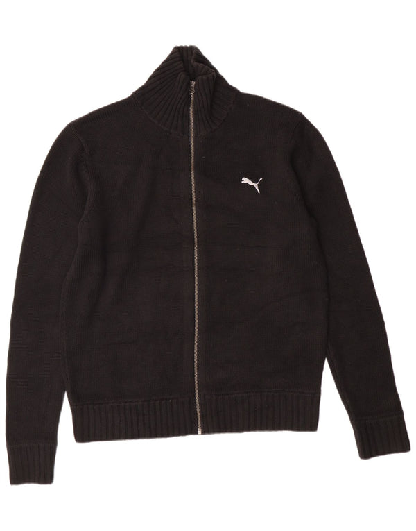 Maglione cardigan da uomo Puma grande acrilico nero