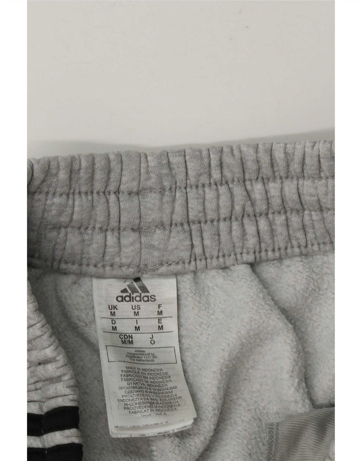 Pantaloni da tuta da uomo Adidas Joggers in cotone chiazzato grigio medio