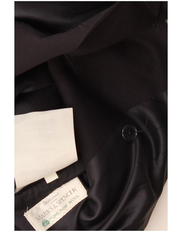 Giacca blazer doppiopetto da uomo Marks & Spencer UK 42 grande blu navy