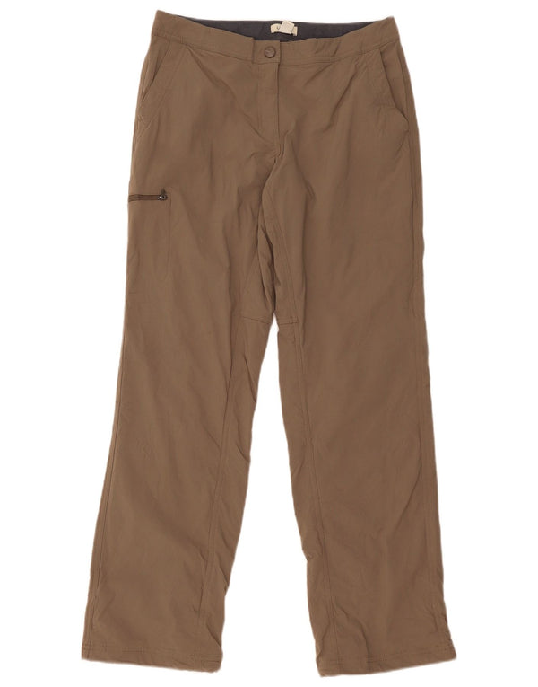 Pantaloni cargo dritti da donna L.L.Bean US 8 Medium W30 L31 Nylon marrone