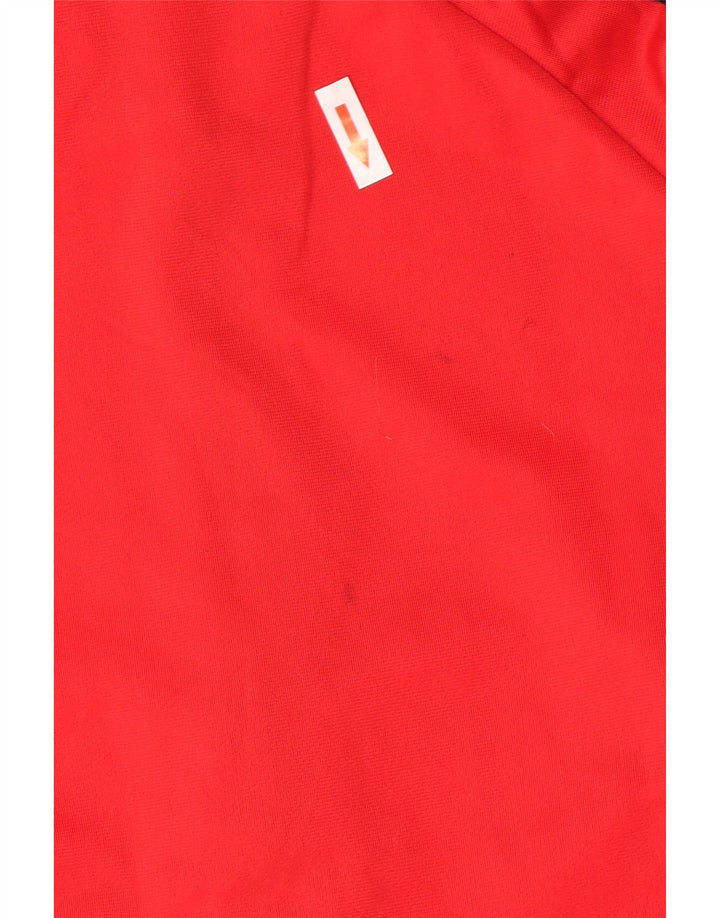 Giacca da tuta grafica Kappa da bambino 11-12 anni Colorblock rosso