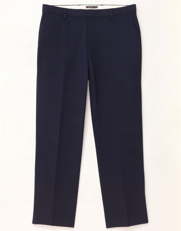 Pantaloni chino dritti da uomo Dockers W36 L34 cotone blu navy
