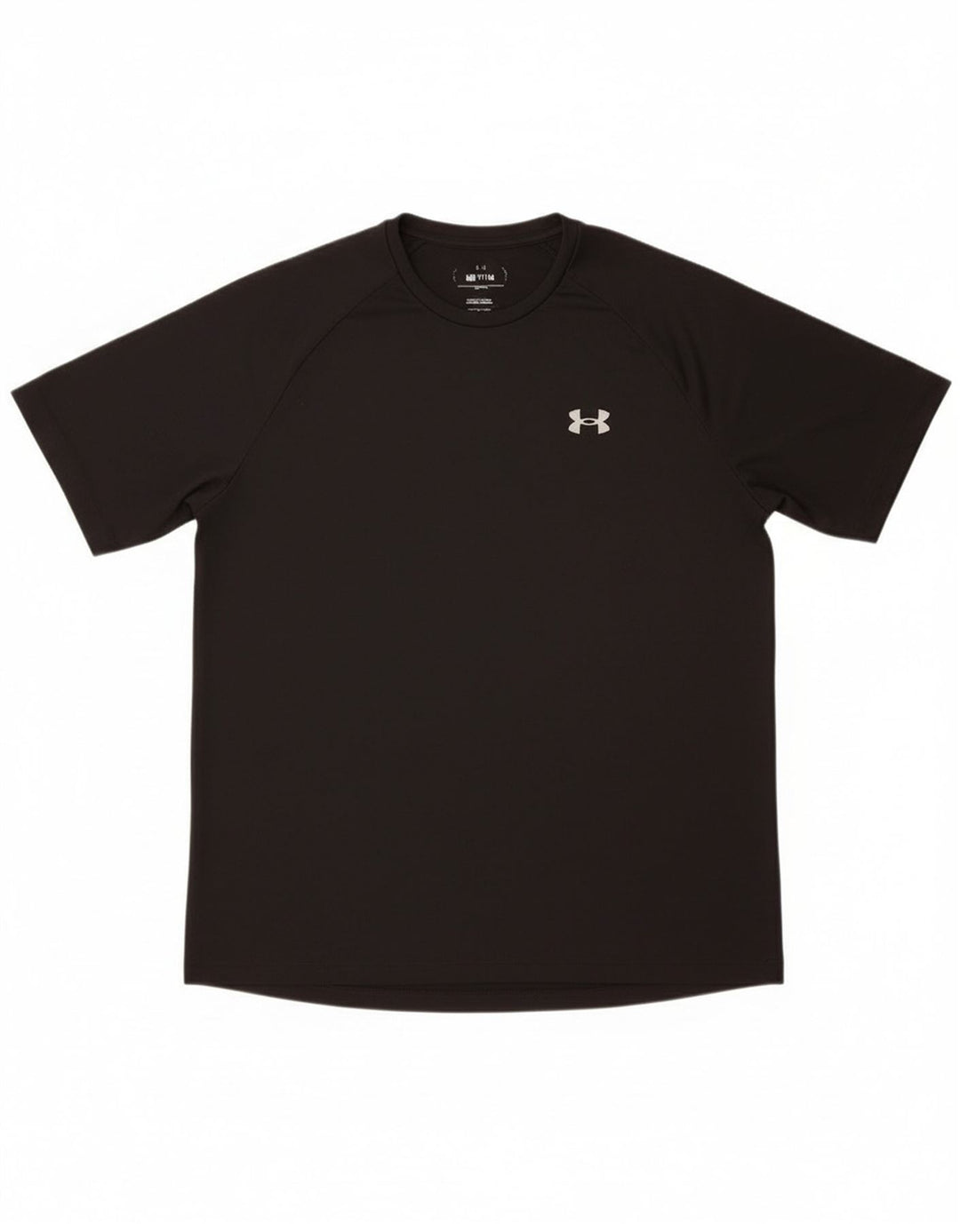 T-shirt grafica da uomo Under Armour Top in poliestere nero medio