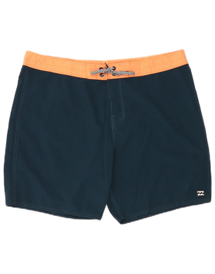 Pantaloncini da bagno da uomo Billabong grandi in poliestere blu navy