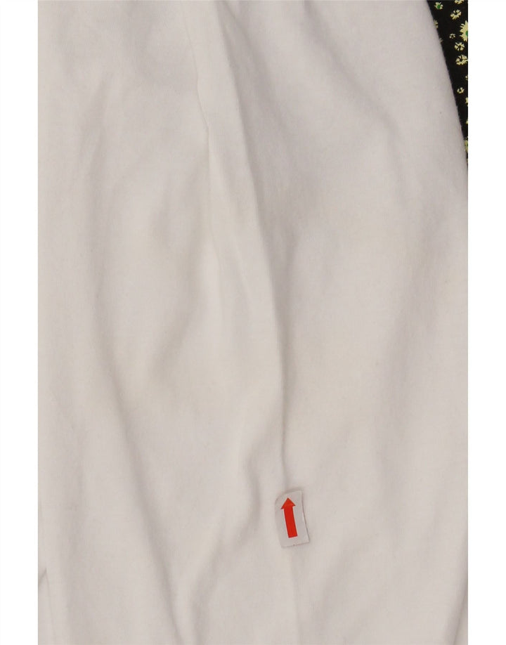 LEVI'S Top grafico rilassato da uomo a maniche lunghe in cotone bianco medio