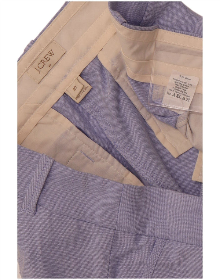 Pantaloncini chino da donna J. CREW US 10 Large W34 cotone blu